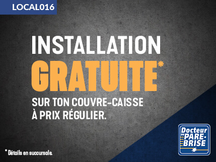 LOCAL016 installation gratuite couvre caisse